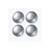 Set capace jante 77 mm crom Cod: LGG-014 - - Roveli