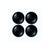 Set capace jante 77 mm negru Cod: LGG-013 - 3- Roveli