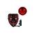 Masca ornament cu fir neon Lumina rosie si albastra Cod: HH-MSK1 - 2- Roveli