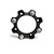 Distantier ATV 30 mm 4x136 centrare 120 cu 8 piulite M12x1.5 set 2 bucati aluminiu forjat negru Cod: DST8009 - 3- Roveli