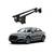 Bare transversale portbagaj auto aluminiu compatibile plafon neted Audi A3 8V 2013-> argintii sau negre  Cod: CB200101 Kit-103 - 7- Roveli