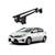 Bare transversale portbagaj auto aluminiu compatibile plafon neted Toyota Auris E180 Touring Sports Combi 2013-2018 argintii sau negre Cod: CB200101 Kit-108 - 12- Roveli