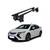 Bare transversale portbagaj auto aluminiu compatibile plafon neted Opel Ampera 2012-> argintii sau negre Cod: CB200101 Kit-103 - 7- Roveli