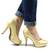Pantofi eleganti de dama cu platforma,toc inalt si varf rotunjit A8-6-GOLD outlet - 5- Roveli