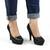 Pantofi eleganti de dama cu platforma,toc inalt si varf rotunjit A8-6-BLACK-OUTLET - 3- Roveli