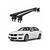 Set bare transversale aluminiu cu prindere in puncte fixe compatibile BMW Seria 3 F30 2012-2015 negre sau argintii Cod: 120101 Kit 201 - 7- Roveli