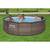 Piscina Supraterana cu Cadru Metalic Bestway, Rotunda, 366x100 cm, 9150 l, Pompa Filtrare 2006 l/h 29 W, Scara Inclusa, Design Ratan, Maro - 3- Roveli
