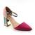 ​Pantofi de dama , cu toc stilizat , inalt MRQ3859-FUCHSIA - - Roveli