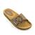 ​Papuci casual de dama , cu catarama aurie FB2009-BEIGE, Culoare (12): Bej, Marime (12): 41* - - Roveli