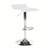 Scaun de bar, piele ecologica alb/crom LARIA NEW - - Roveli