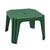 Masuta fixa pentru gradina DacEnergy, plastic, patrata, 64.5 x 64.5 x 44 cm, rezistenta la umezeala, orificiu umbrela, mobilier exterior, verde - - Roveli
