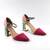 ​Pantofi de dama , cu toc stilizat , inalt MRQ3859-FUCHSIA, Culoare (12): FUCSIA/ROZ/BLEU, Marime (12): 37 - 2- Roveli