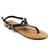 ​Sandale usoare de dama , cu ccesorii aurii  8098-BLACK, Culoare (12): Negru, Marime (12): 39* - - Roveli