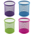 Suport instrumente de scris metalic, forma cilindrica, Mesh, colorat, ECADA, Culoare (230): Mov - - Roveli