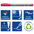 Marker cu varf pensula STAEDTLER Pigment Arts Pen NATUR, 12 buc/set - 3- Roveli