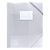 Mapa plastic A4, cu elastic si eticheta, OPTIMA, Culoare (230): Alb transparent - 2- Roveli