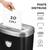 Distrugator documente 10 coli, Cross-Cut, FELLOWES 53C - 2- Roveli