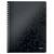 Caiet A4 cu spirala, matematica, coperta plastic PP, 80 file, 80g/mp, LEITZ WOW, Culoare (230): Negru - 2- Roveli