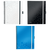Caiet A4 cu spirala, matematica, coperta plastic PP, 80 file, 80g/mp, LEITZ WOW Be Mobile, Culoare (230): Negru - - Roveli