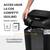 Distrugator documente 9 coli, Cross-Cut, FELLOWES LX50 - 3- Roveli