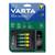 Incarcator baterii LCD SMART CHARGER, 4 baterii incluse AA LR6 2100mAh, VARTA - - Roveli