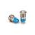 Buton din aluminiu 12V ,12mm Cod: TLB93 - 2- Roveli