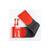 Husa volan cu ac si ata piele cu gaurele marime M culoare rosu si carbon cusatura rosie Premium Cod: LUXFST02 - 3- Roveli