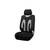 Huse scaun auto universale pentru fata  culoare Negru cu Negru si insertii Gri 1+1  Cod: HNG1+1A - 3- Roveli