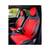 Huse scaune auto universale fractionate Premium cu tetiera fata incorporata negru cu rosu  Cod: HNG-C509-3 - - Roveli