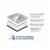 Parasolar exterior auto iarna vara cu protectie oglinzi geamuri fata laterale si capota 255x240 cm Cod: CST-255240 - 4- Roveli