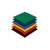 Pardoseala modulara plina PP 40x40x1.8cm garaj trafic intens Rosu Cod: PM10010 - 5- Roveli