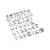 Ornament plastic auto cromat litere, cifre si semne 3D   - 2- Roveli