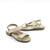 Sandale din piele naturala , lacuita , pentru fetite , decorate cu flori  7202-BEJ, Culoare (12): Bej, Marime (12): 32 - 2- Roveli