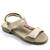 Sandale din piele naturala , lacuita , pentru fetite , decorate cu flori  7202-BEJ, Culoare (12): Bej, Marime (12): 32 - - Roveli