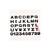 Ornament plastic auto negru mat litere si cifre 3D Cod: AL1526 - 2- Roveli