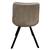 Scaun de luat masa, tesatura Velvet gri-maro Taupe/negru, SAMIRA - 2- Roveli