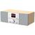 Internet radio GoGEN IR 267 BTDAB, 2x10W, DAB+/FM, CD, LCD, Bluetooth, Spotify Connect, argintiu/maro - - Roveli