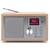 Radio GoGEN DAB 620 BTCS, 5W, DAB+/FM, Bluetooth, LCD color, ceas cu alarma, argintiu/maro - 2- Roveli