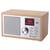 Radio GoGEN DAB 620 BTCS, 5W, DAB+/FM, Bluetooth, LCD color, ceas cu alarma, argintiu/maro - - Roveli