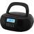 Radio CD Player ECG CDR 550, 2 x 1.5 W RMS, tuner FM cu memorie 40 de posturi,USB, negru - - Roveli