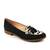 ​Pantofi dama , din piele naturala , cu detaliu animal print 1361-NEGRU, Culoare (12): NEGRU/MULTICOLOR, Marime (12): 41 - - Roveli