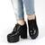 ​Pantofi de dama cu platforma inalta si toc gros A10068-BLACK, Culoare (12): Negru, Marime (12): 38* - 2- Roveli