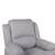 Fotoliu relaxant reglabil, material gri deschis, ASKOY NEW - 3- Roveli