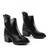 ​Ghete stil ciocate , de dama , cu tinte A10088-BLACK, Culoare (12): Negru, Marime (12): 37* - 2- Roveli