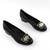 ​Pantofi comozi de dama , cu accesoriu cu pietre 67-BLACK, Culoare (12): Negru, Marime (12): 39* - 2- Roveli