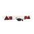 Bara remorca cu lampi LED SMD 12V 1.22m, cablu 6m, mufa 7 pini Cod: TBL021 - - Roveli