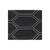 Material imitatie piele tapiterie hexagon cu gaurele negru/cusatura gri Cod: Y03NG - 2- Roveli