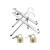 Suporti transport scara auto 2 bucati pentru bare transversale Cod: LL1 - 5- Roveli
