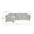 Set canapele de colt, crem, pe stanga, BARTY ROH - 7- Roveli