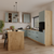 Dulapior inferior de colt, aquamarine/stejar artisan, ARSANY 90x90 DN 2F BB - 15- Roveli